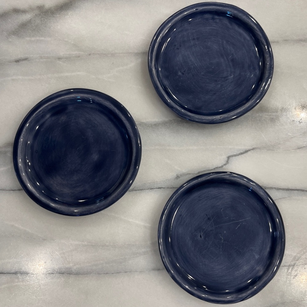 Six Vintage Pottery Barn Small Plates (set of six)